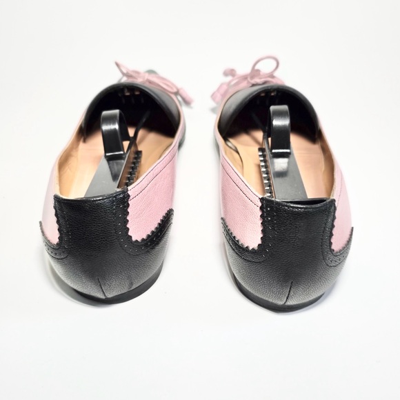 Hermès Tri-Color Pink, Green and Black Tassel Bow flats Sz 40 - Picture 6 of 13